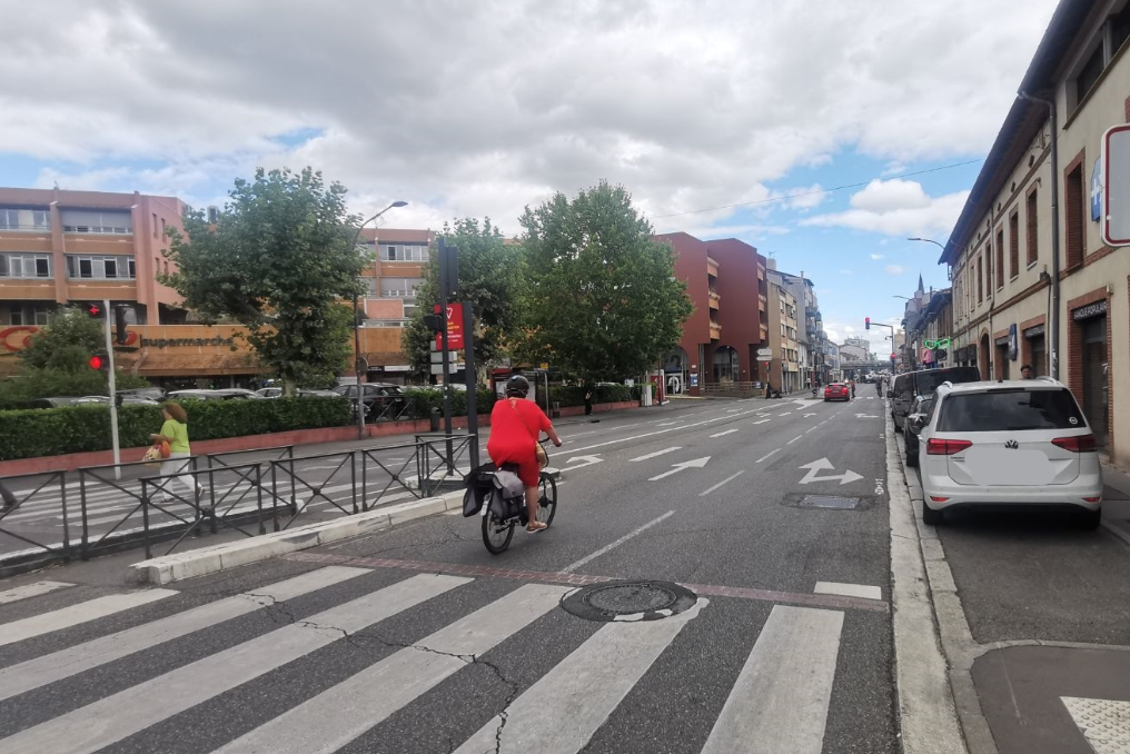 Aménagement cyclable : Avenue Saint Exupéry - Route de Revel